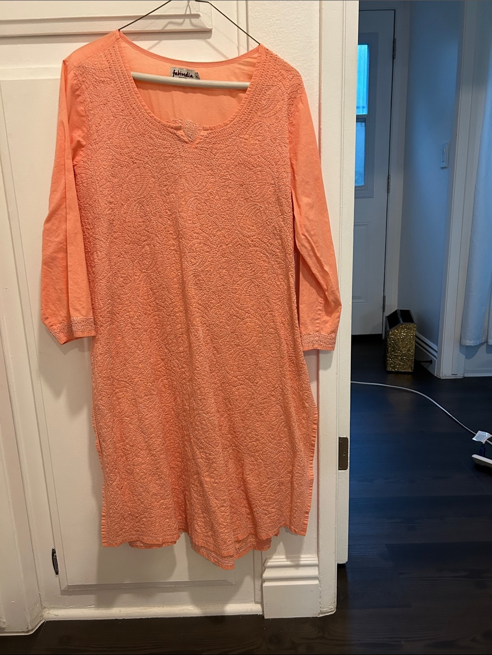 Women’s Peach Textured Sleep Tunic